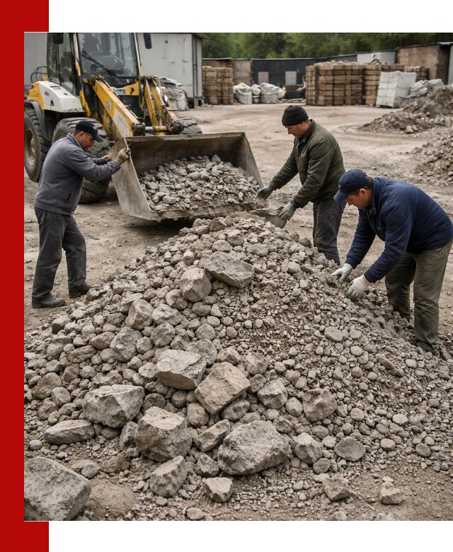 Демонтаж и вывоз бой бетона в Воркуте