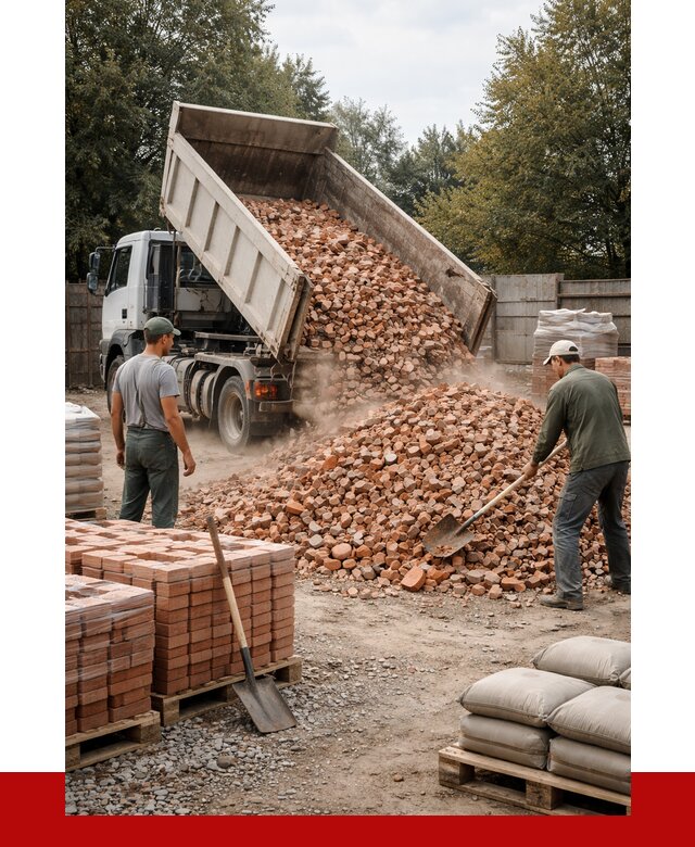 Бой кирпича в Воркуте с доставкой от 4318 руб/куб | ПРОНЕРУДВрк