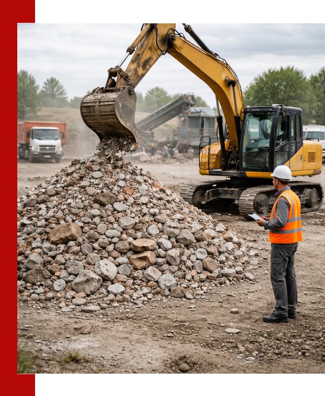 Доставка и вывоз строительного боя в Воркуте