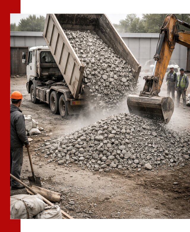 Доставка дробленого бетона в Воркуте оптом и в розницу