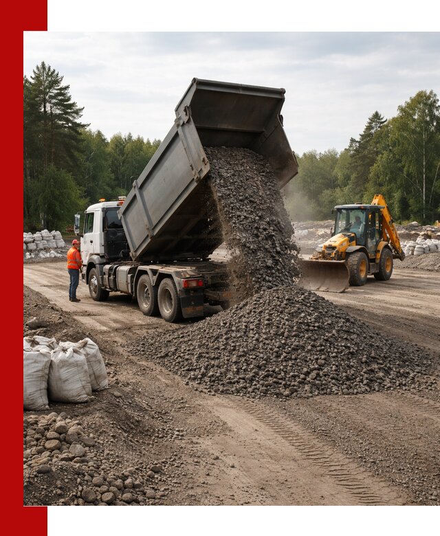 Доставка дробленого асфальта в Воркуте для дорожных работ