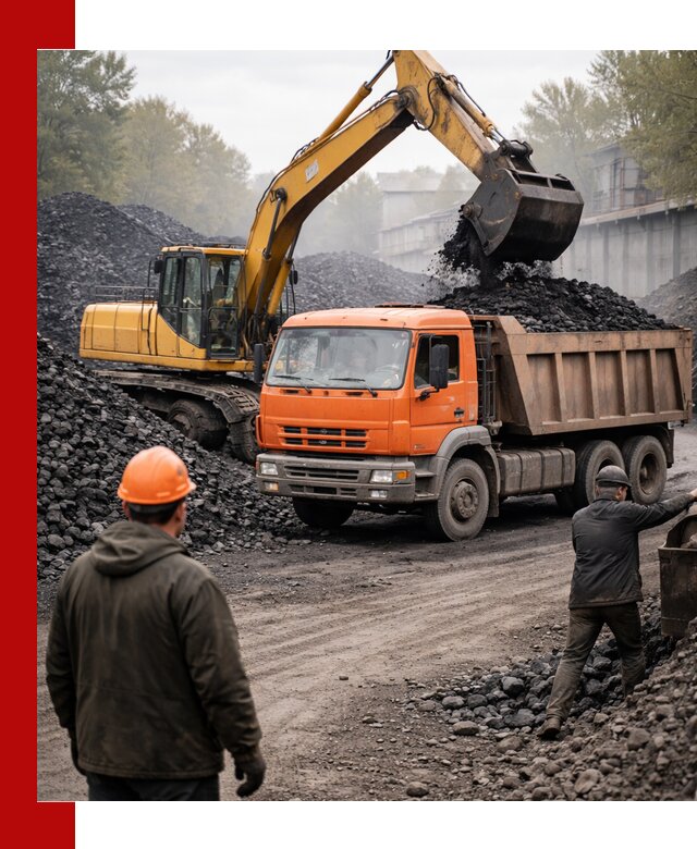 Доставка угля автотранспортом в Воркуте быстро и выгодно