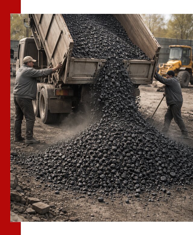 Доставка угля семечка самосвалами в Воркуте