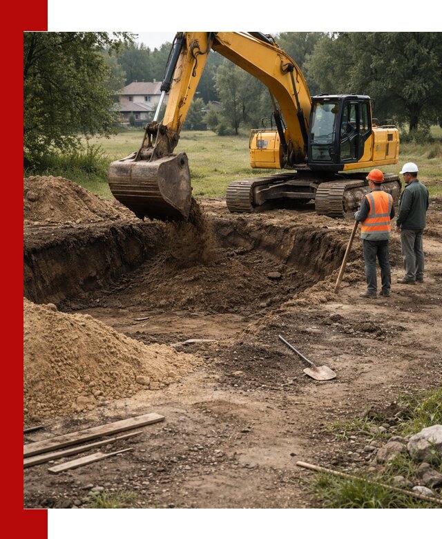 Рытье котлована под фундамент в Воркуте (быстро и недорого)